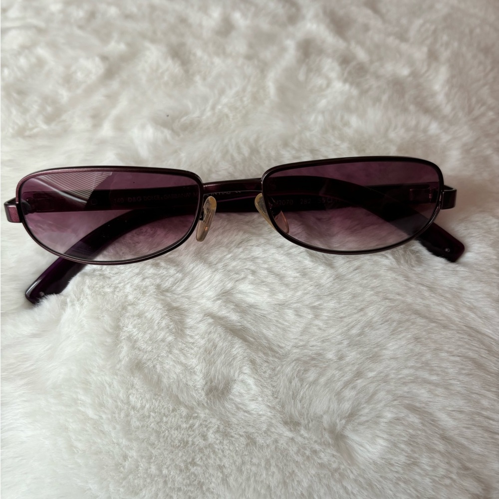 Purple Y2K Dolce & Gabbana glasses